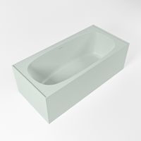 Vrijstaand bad Mondiaz Freeze | 180x85 cm | Solid surface | Ovaal | Greey Vrijstaand bad Mondiaz Freeze | 180x85 cm | Solid surface | Ovaal | Greey