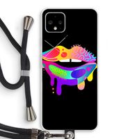 Lip Palette: Pixel 4 XL Transparant Hoesje met koord