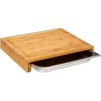 5Five Snijplank rechthoek met opvangbak - 35 x 28 cm - bamboe hout - Serveerplank