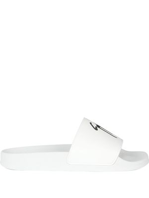 Giuseppe Zanotti claquettes Brett - Blanc