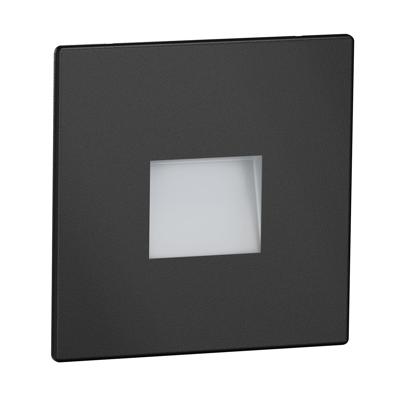 Trapverlichting Zwart vierkant binnen en buiten Warm wit 3000k 3 kleuren