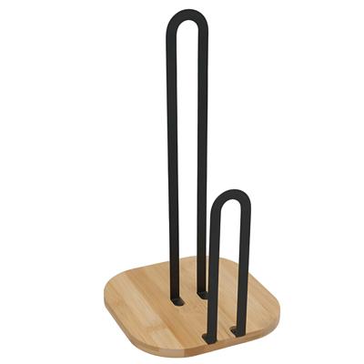 Keukenrolhouder - 31 cm - hout - houder voor keukenpapier/keukenrol