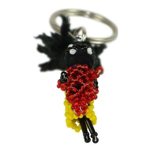 Sleutelhanger Moeder, Baby (Geel) en Pop (Rood)