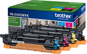 Brother TN-243CMYK tonercartridge 1 stuk(s) Origineel Zwart, Cyaan, Magenta, Geel