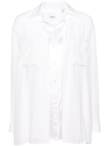 Burberry Pre-Owned chemise superposée à patch logo - Blanc