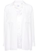 Burberry Pre-Owned chemise superposée à patch logo - Blanc - thumbnail