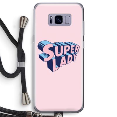 Superlady: Samsung Galaxy S8 Transparant Hoesje met koord