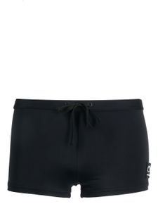 Karl Lagerfeld short de bain à logo imprimé - Noir