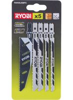 Ryobi RAK05JSBFC | 5-delig Decoupeerzaagblad Set compatibel met RJS720, RJS750, RJS850, RJS980 en RJS1050 - 5132002697 - 5132002697