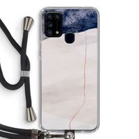 Stone White: Samsung Galaxy M31 Transparant Hoesje met koord