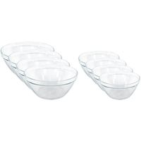 Set van 12x glazen snackschaaltjes/keukenschaaltjes Pompei 14 en 10 cm - Snack en tapasschalen - thumbnail