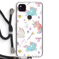 Fantasiewereld: Pixel 4a 5G Transparant Hoesje met koord
