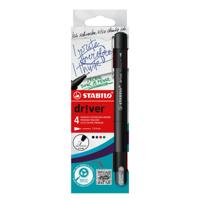Fineliner STABILO dr!ver fijn assorti 4 stuks
