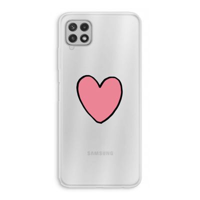 Hartje: Samsung Galaxy A22 4G Transparant Hoesje