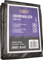 Hekwerkkleed zwart 1.76x3.41m 150gr/m