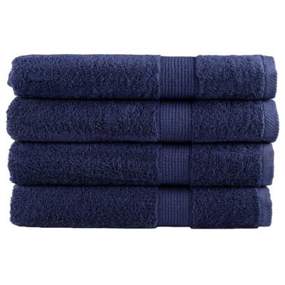 VidaXL Saunadoeken solund 4 st 600 g/m² 80x200 cm marineblauw