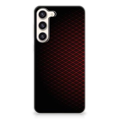 Samsung Galaxy S23 Plus | TPU bumper | Geruit Rood