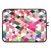 Gekleurde driehoekjes: Laptop sleeve 15 inch