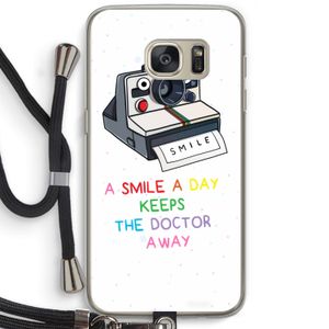 Smile: Samsung Galaxy S7 Transparant Hoesje met koord