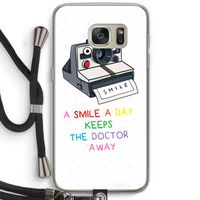 Smile: Samsung Galaxy S7 Transparant Hoesje met koord