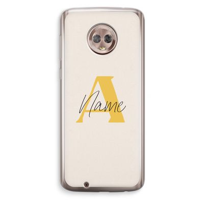 Amber Script: Motorola Moto G6 Transparant Hoesje