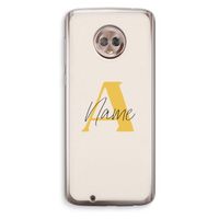 Amber Script: Motorola Moto G6 Transparant Hoesje
