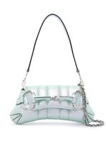 Gucci petit sac porté épaule Horsebit Chain - Vert