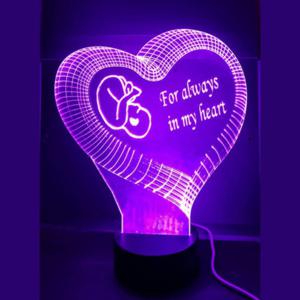 3D LED LAMP - HET ONGEBOREN KINDJE