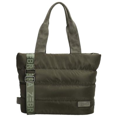 Zebra Trends Puffer Shopper/Schoudertas Elske Olijf