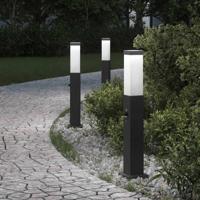 Bolderverlichting met sensor 3 stuks 50 cm Zwart IP44