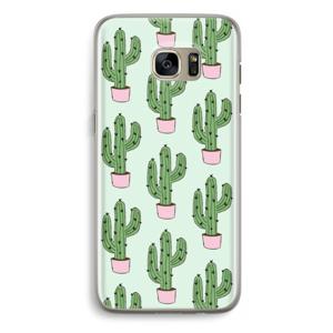 Cactus Lover: Samsung Galaxy S7 Edge Transparant Hoesje