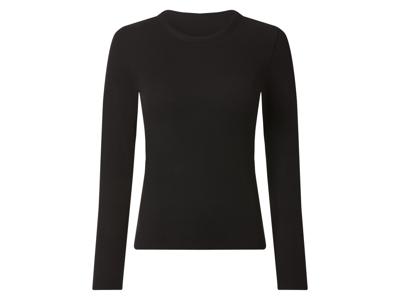 esmara Geribd dames shirt (Zwart, M (40/42))