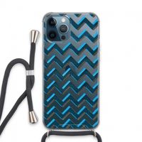 Onderbroken lijn: iPhone 13 Pro Max Transparant Hoesje met koord