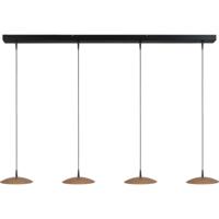 Masterlight 4-lichts hanglampScala zwart met goud Ø 20cm - 2191-05-02-130-4-20
