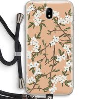 Blossoming spring: Samsung Galaxy J7 (2017) Transparant Hoesje met koord