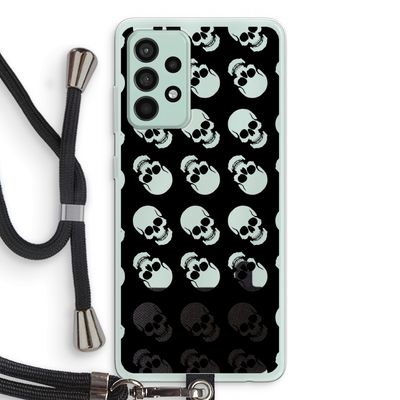 Musketon Skulls: Samsung Galaxy A52s 5G Transparant Hoesje met koord