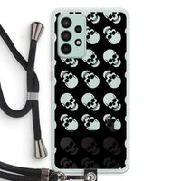 Musketon Skulls: Samsung Galaxy A52s 5G Transparant Hoesje met koord