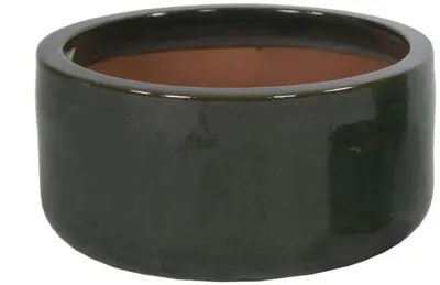 Mcollections Bloempot Geglazuurd - 38 x 20 cm - Mosgroen