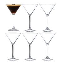 Vicrila Martini glazen set - 6x - glas - 21 cl - cocktail glas