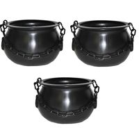 3x Heksenketel voor kinderen 24 cm