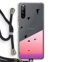 Fly away: Sony Sony Xperia 10 III Transparant Hoesje met koord
