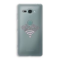 Home Is Where The Wifi Is: Sony Xperia XZ2 Compact Transparant Hoesje