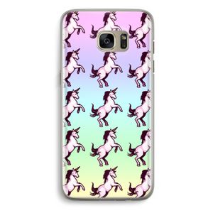 Musketon Unicorn: Samsung Galaxy S7 Edge Transparant Hoesje