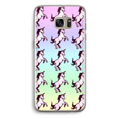 Musketon Unicorn: Samsung Galaxy S7 Edge Transparant Hoesje