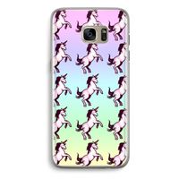 Musketon Unicorn: Samsung Galaxy S7 Edge Transparant Hoesje