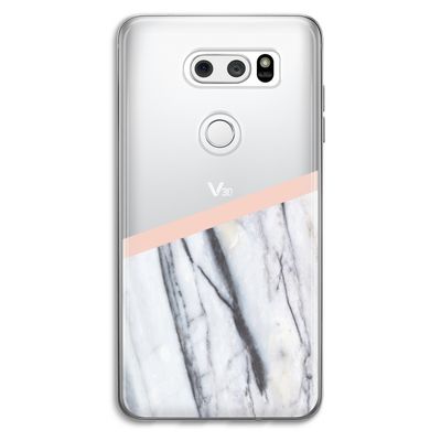 A touch of peach: LG V30 Transparant Hoesje