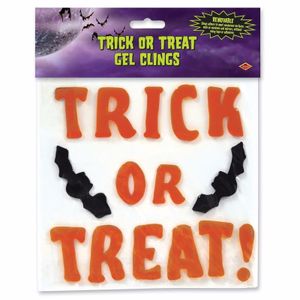 Halloween raamsticker trick or treat