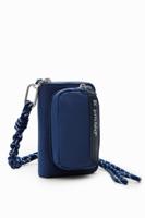 Kleine portemonnee met draagriem - BLUE - U