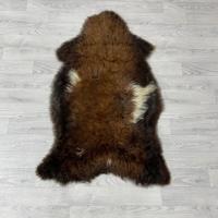 Schapenvacht Scandinavian bruin wit 115x75cm M