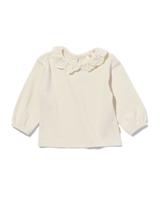 HEMA Newborn t-shirt rib ecru (ecru)